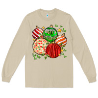 Mushroom merry christmas tree ball Long Sleeve Tee - MaliasSmallBusiness