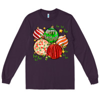 Plum merry christmas tree ball Long Sleeve Tee - MaliasSmallBusiness