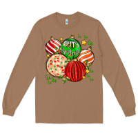 Toasted Coconut merry christmas tree ball Long Sleeve Tee - MaliasSmallBusiness