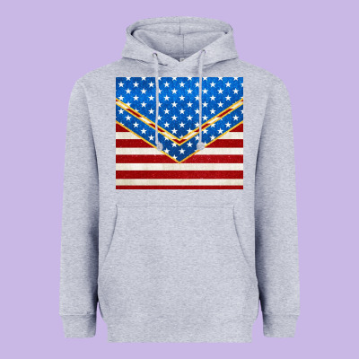 Glitter American Flag Heavyweight Hoodie Designed By Tumblerdesignbyshophia