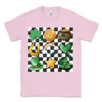 Bubblegum Pink checker board lucky charms Classic Tee - MaliasSmallBusiness