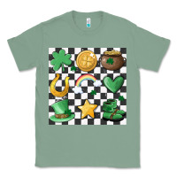 Sage checker board lucky charms Classic Tee - MaliasSmallBusiness