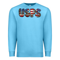 Ocean Blue usps 4th of july Premium Sweatshirt - CowGirlArtShop