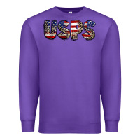 Purple usps 4th of july Premium Sweatshirt - CowGirlArtShop