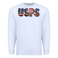 White usps 4th of july Premium Sweatshirt - CowGirlArtShop