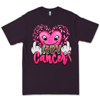 Plum hey cancer with middle fingers Premium Tee - AdoDesignShop