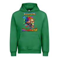 Emerald Autism seeing in the world differently Urban Hoodie - FaDigitalArtStudio