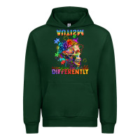 Forest Green Autism seeing in the world differently Urban Hoodie - FaDigitalArtStudio