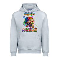 Heather Grey Autism seeing in the world differently Urban Hoodie - FaDigitalArtStudio