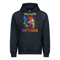 Navy Autism seeing in the world differently Urban Hoodie - FaDigitalArtStudio