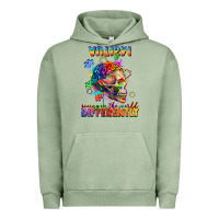 Pigment Oil Green Autism seeing in the world differently Urban Hoodie - FaDigitalArtStudio