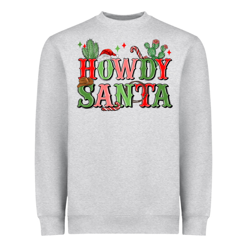 Howdy Santa Heavyweight Sweatshirt by MaliasSmallBusiness | Teevron