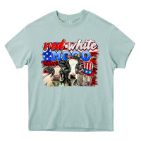 Arona red white moo Heavy Core Tee - AdoDesignShop