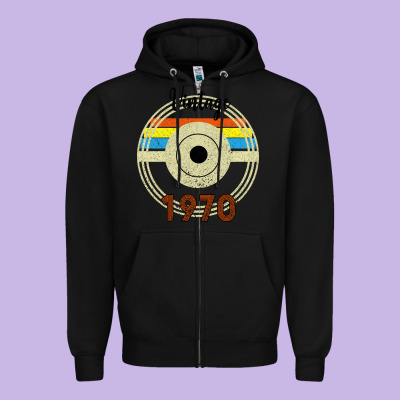 Vintage 1970 Zipper Hoodie Designed By Bettercallsaul