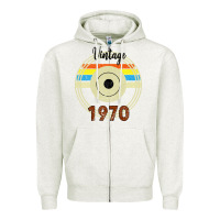Oatmeal Heather vintage 1970 Zipper Hoodie - Bettercallsaul