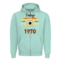 Seafoam vintage 1970 Zipper Hoodie - Bettercallsaul