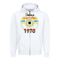 White vintage 1970 Zipper Hoodie - Bettercallsaul