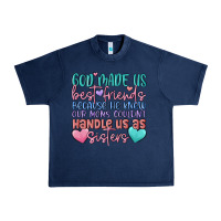 Navy god made us best friend Urban Heavy Tee - MaliasSmallBusiness