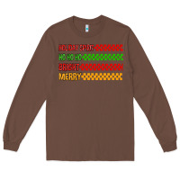 Chestnut holiday spirit hohoho bright merry Long Sleeve Tee - MaliasSmallBusiness