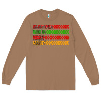 Toasted Coconut holiday spirit hohoho bright merry Long Sleeve Tee - MaliasSmallBusiness