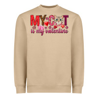 Mushroom my cat is my valentine Heavyweight Sweatshirt - NancyCooperArtShop