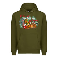 Army Green its the wonderful time of the year Premium Hoodie - CowGirlArtShop