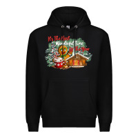 Black its the wonderful time of the year Premium Hoodie - CowGirlArtShop