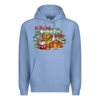 Colony Blue its the wonderful time of the year Premium Hoodie - CowGirlArtShop