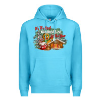 Ocean Blue its the wonderful time of the year Premium Hoodie - CowGirlArtShop