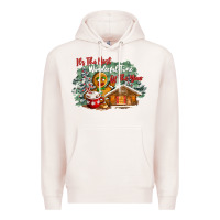 Pale Pink its the wonderful time of the year Premium Hoodie - CowGirlArtShop