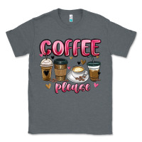 Charcoal Heather coffee please Classic Tee - MaliasSmallBusiness