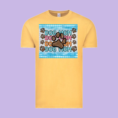 Dog Mom Vintage Tee Designed By Maliassmallbusiness