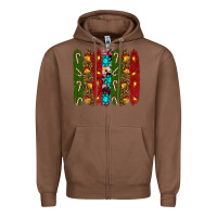 Chestnut christmas brushstrokes Zipper Hoodie - RanaPortraitStore