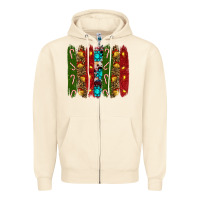 Sandshell christmas brushstrokes Zipper Hoodie - RanaPortraitStore