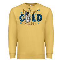 Antique Gold baby its cold outside Premium Sweatshirt - CowGirlArtShop
