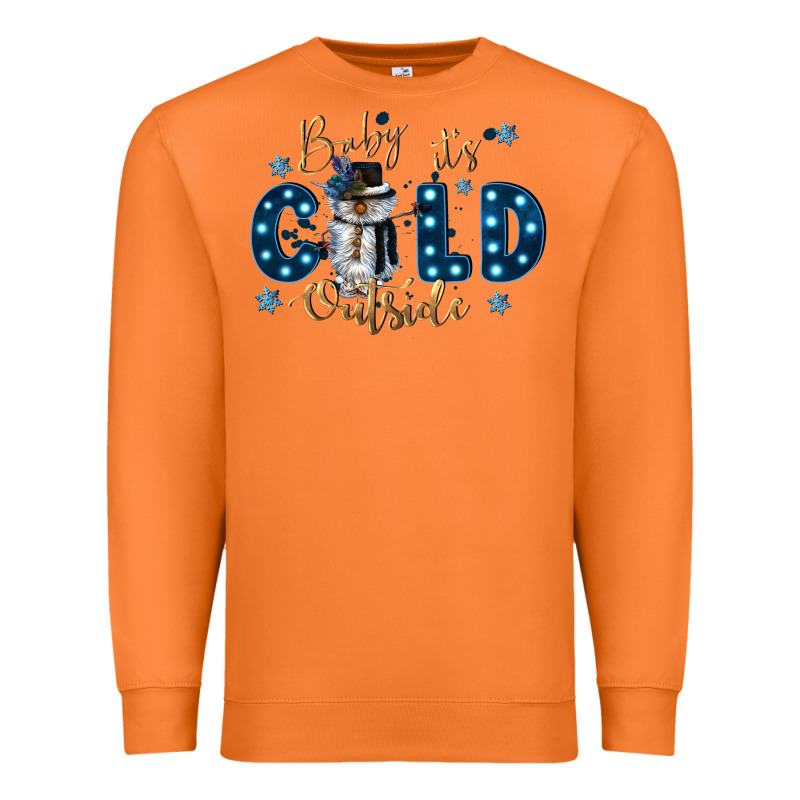 Baby Its Cold Outside Premium Sweatshirt by CowGirlArtShop | Teevron