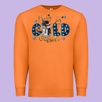 Baby Its Cold Outside Premium Sweatshirt Designed By Cowgirlartshop