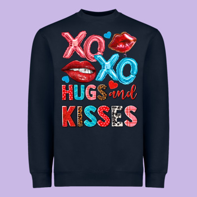 Xo Xo Hugs And Kisses Heavyweight Sweatshirt Designed By Nancycooperartshop