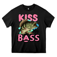 Black kiss my bass Heavy Core Tee - JahusDesignShop