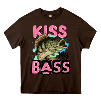 Chocolate Brown kiss my bass Heavy Core Tee - JahusDesignShop