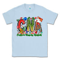 Dusty Blue Christmas CNA Classic Tee - CowhideDigitalArt