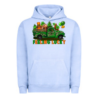 Pigment Grape Ice feeling lucky with gnomes on truck Urban Hoodie - FaDigitalArtStudio