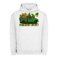 Pigment Lunar Rock feeling lucky with gnomes on truck Urban Hoodie - FaDigitalArtStudio