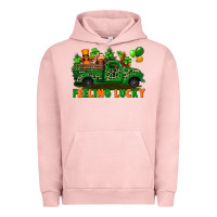 Pigment Salmon feeling lucky with gnomes on truck Urban Hoodie - FaDigitalArtStudio