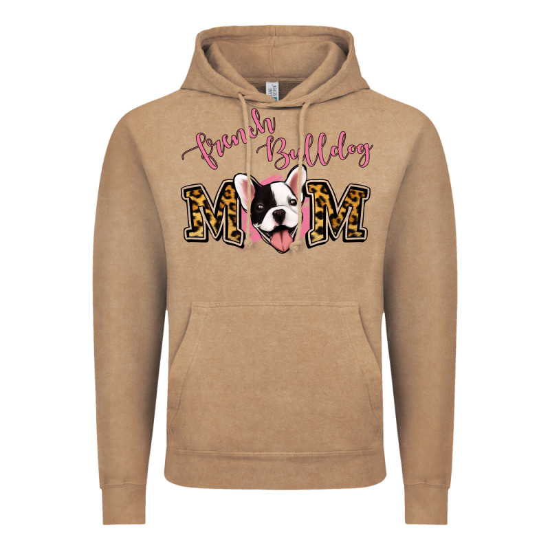 French Bulldog Mom Vintage Hoodie by Jasminsmagicworld | Teevron