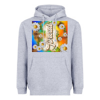 Heather Grey proud with daisies Heavyweight Hoodie - TumblerDesignByShophia