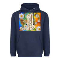 Navy proud with daisies Heavyweight Hoodie - TumblerDesignByShophia