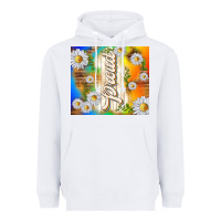White proud with daisies Heavyweight Hoodie - TumblerDesignByShophia