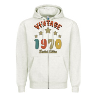 Oatmeal Heather Vintage 1970 Limited Edition Zipper Hoodie - Bettercallsaul