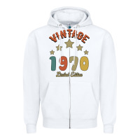 White Vintage 1970 Limited Edition Zipper Hoodie - Bettercallsaul